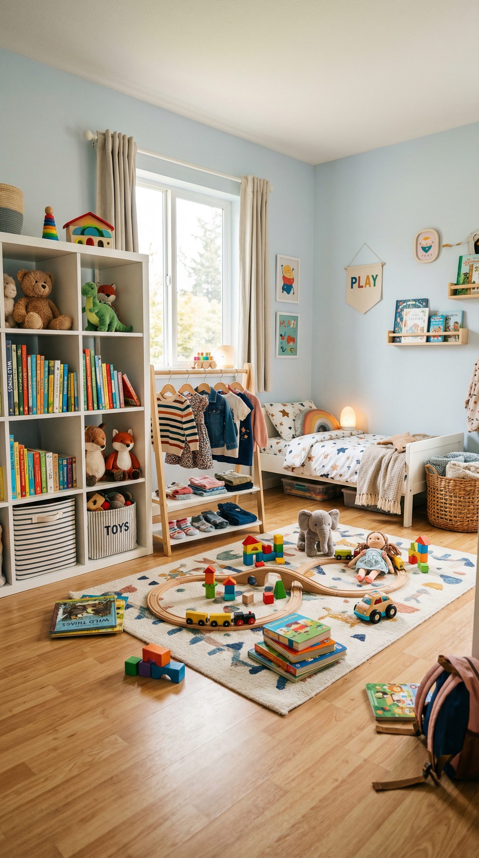 Organized kids room