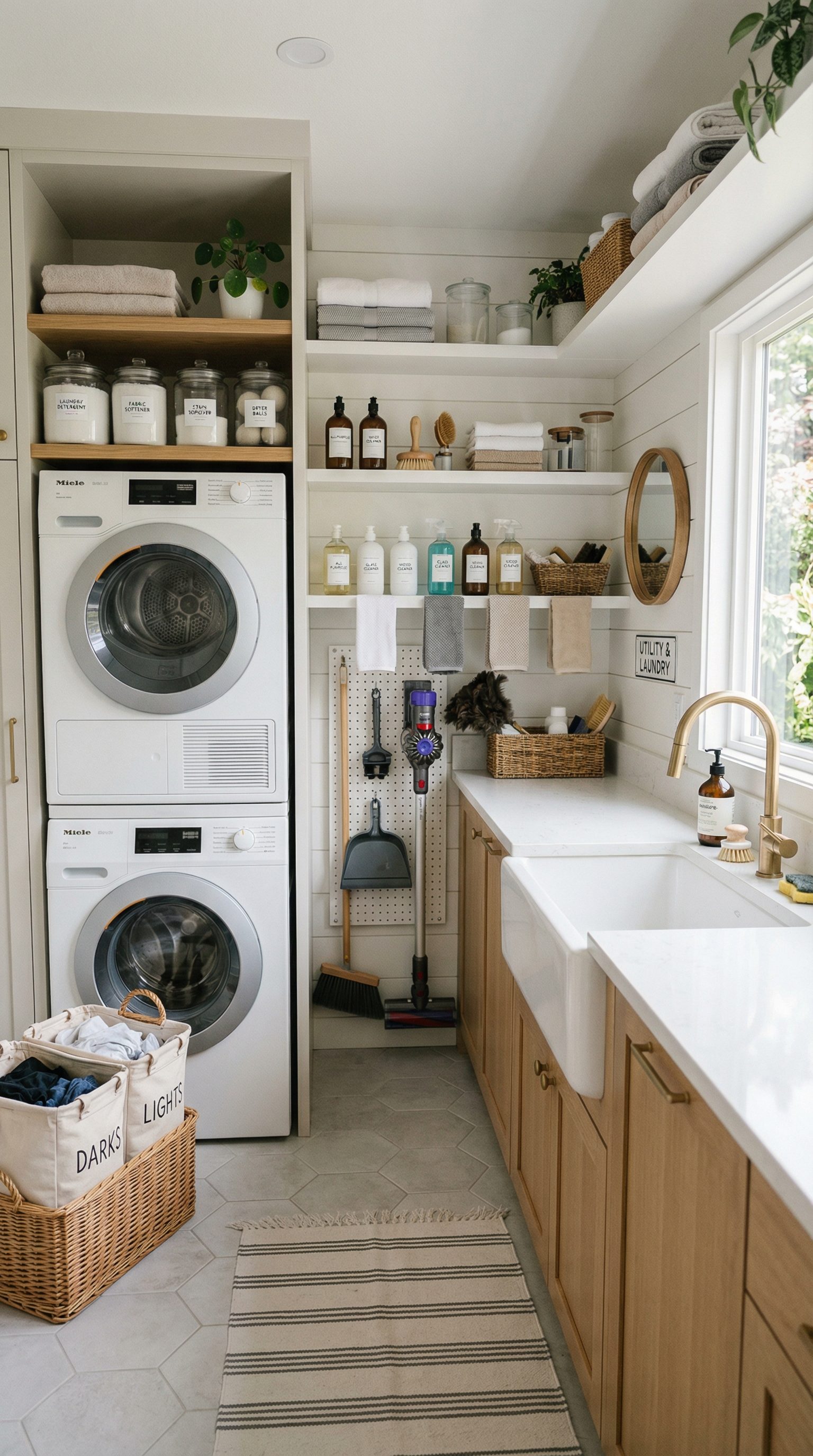 Organized utility room